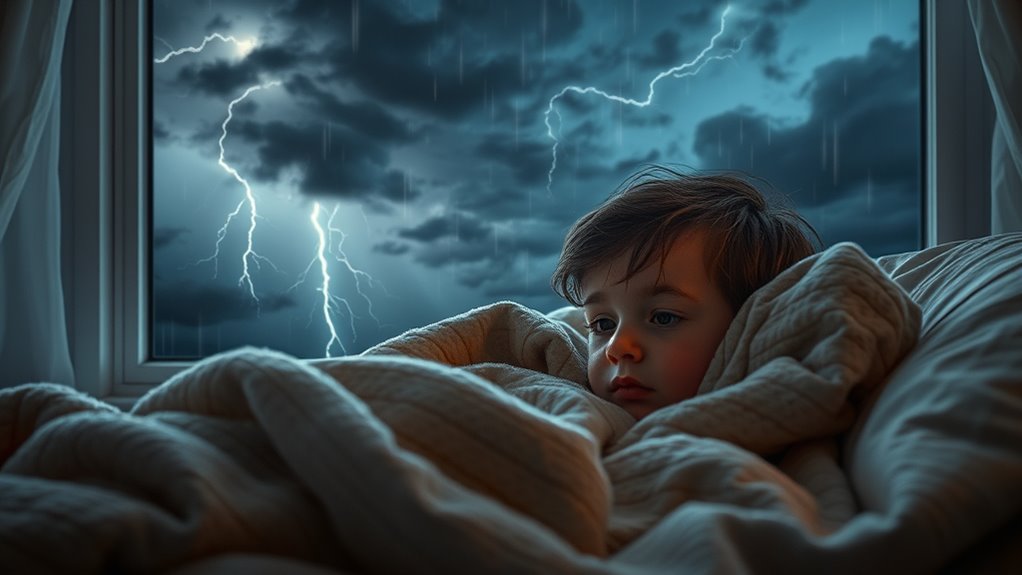 sound masking reduces storm anxiety