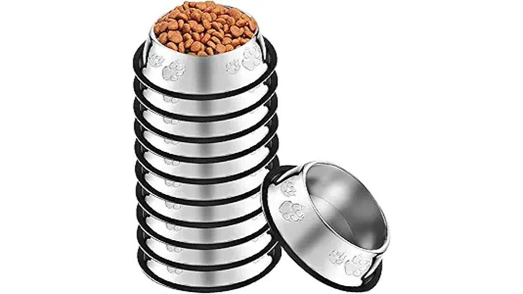 stainless steel dog bowls