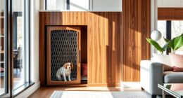 stylish corner dog crates