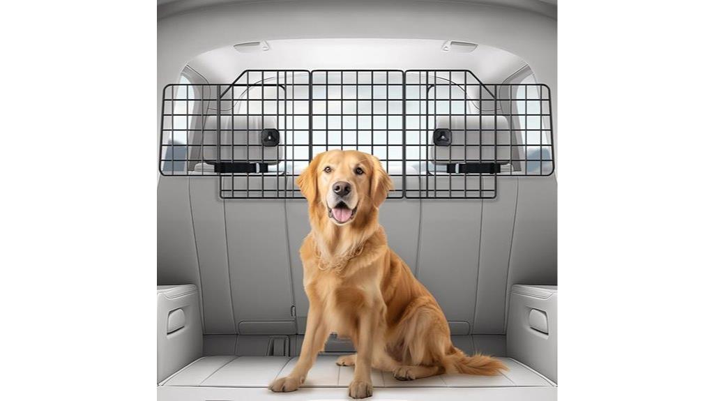 suv dog car barrier