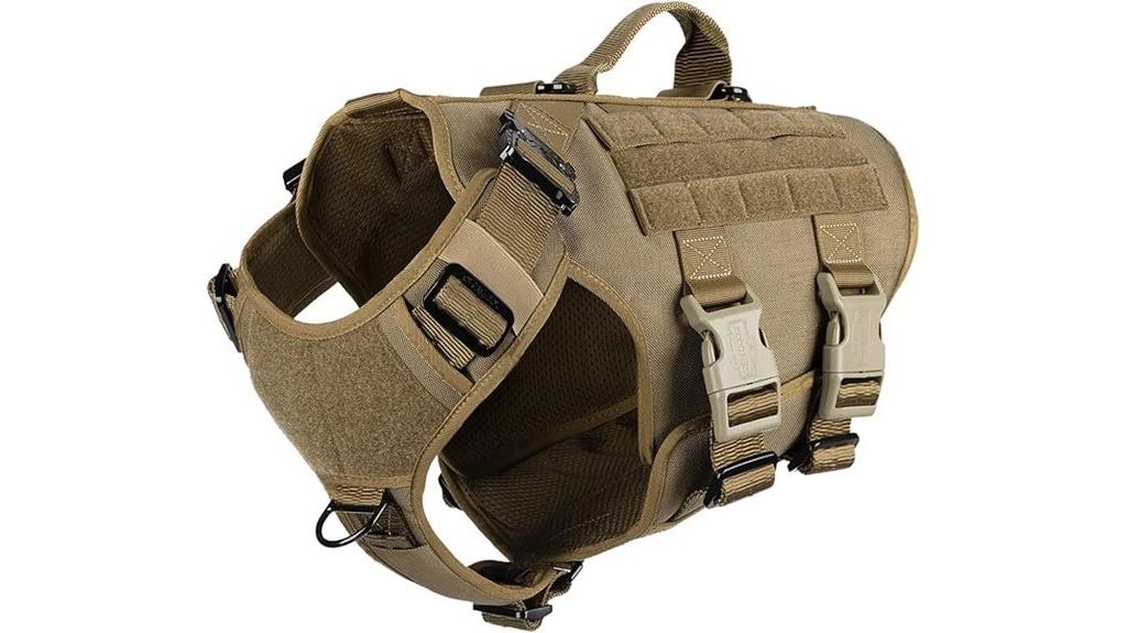 tactical dog harness large