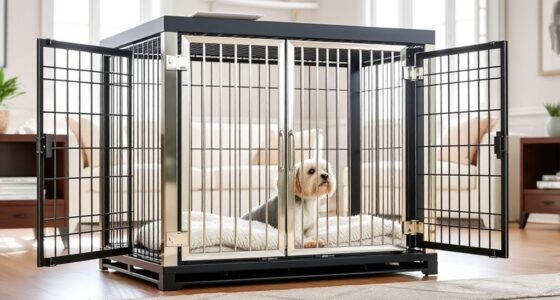 top double door dog crates