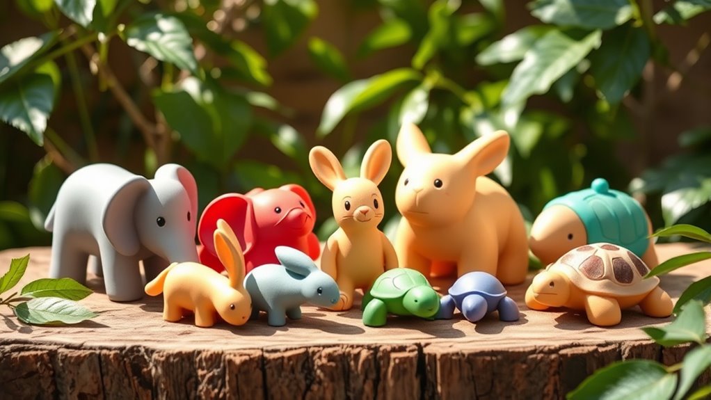 top safe eco rubber toys