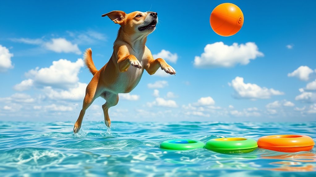 top water fetch toys
