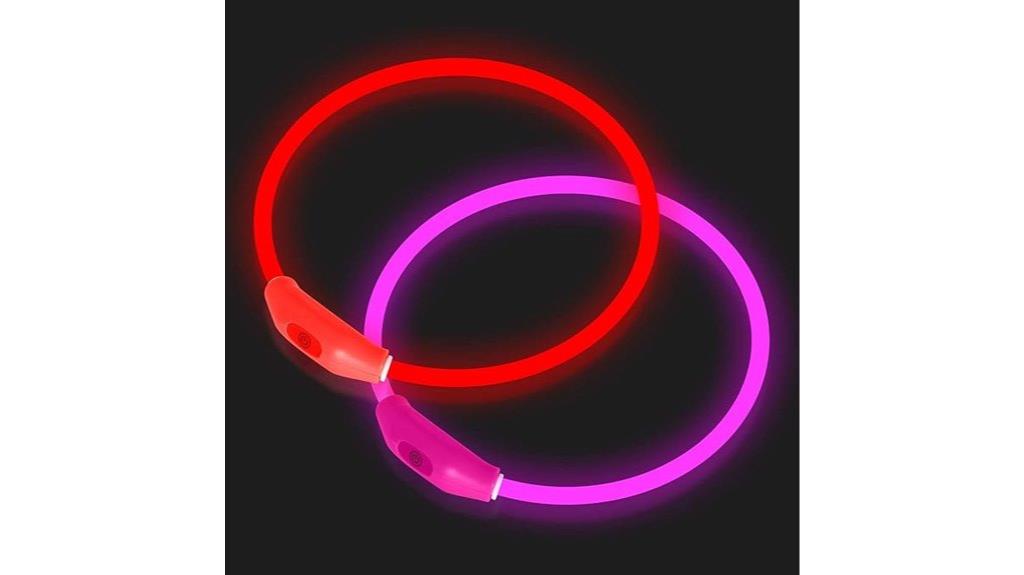 two collars reusable night walking