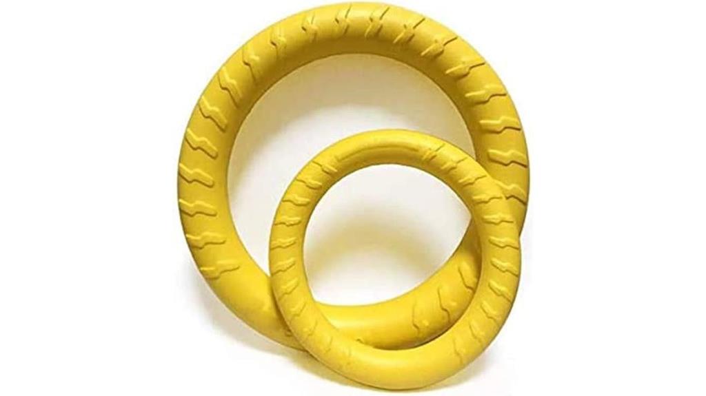 two floating dog rings