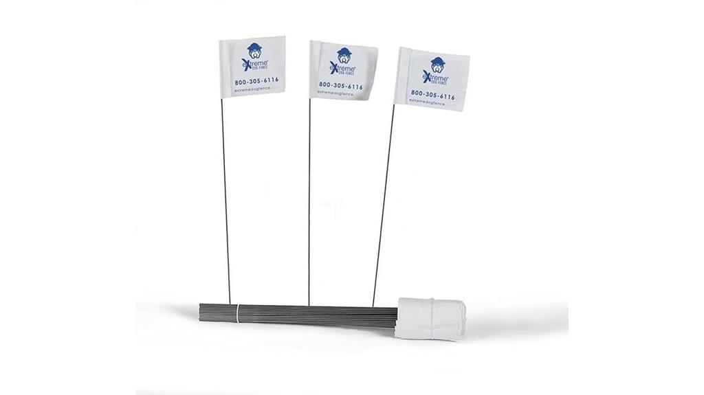 underground fence boundary flags