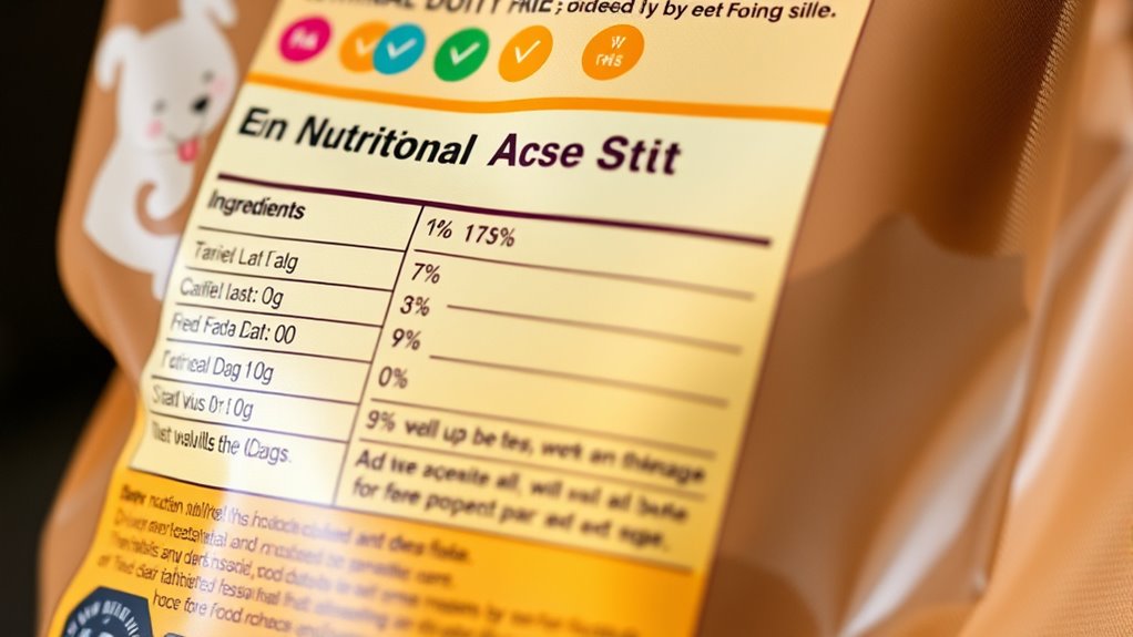 understanding dog food labels