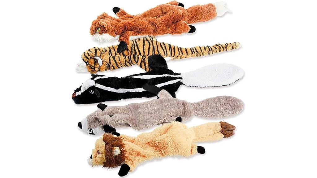 variety of squeak toys