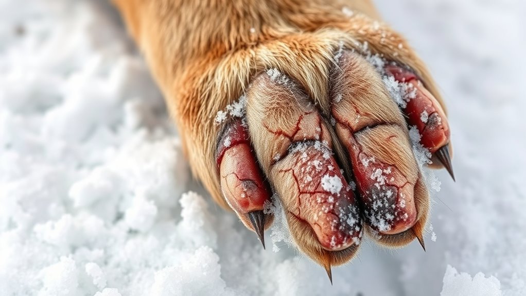 watch for paw irritation signs