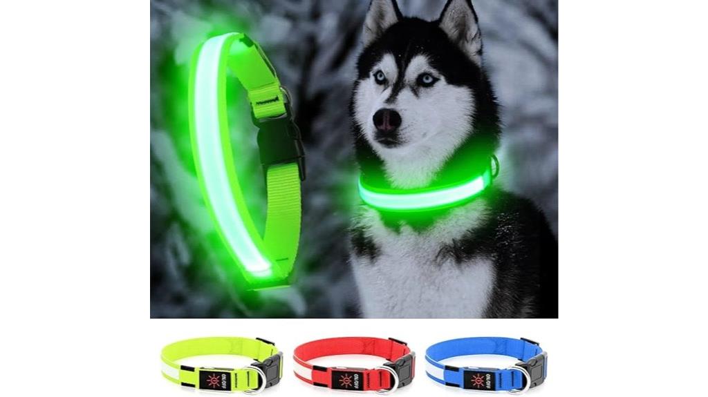 waterproof rechargeable led collar