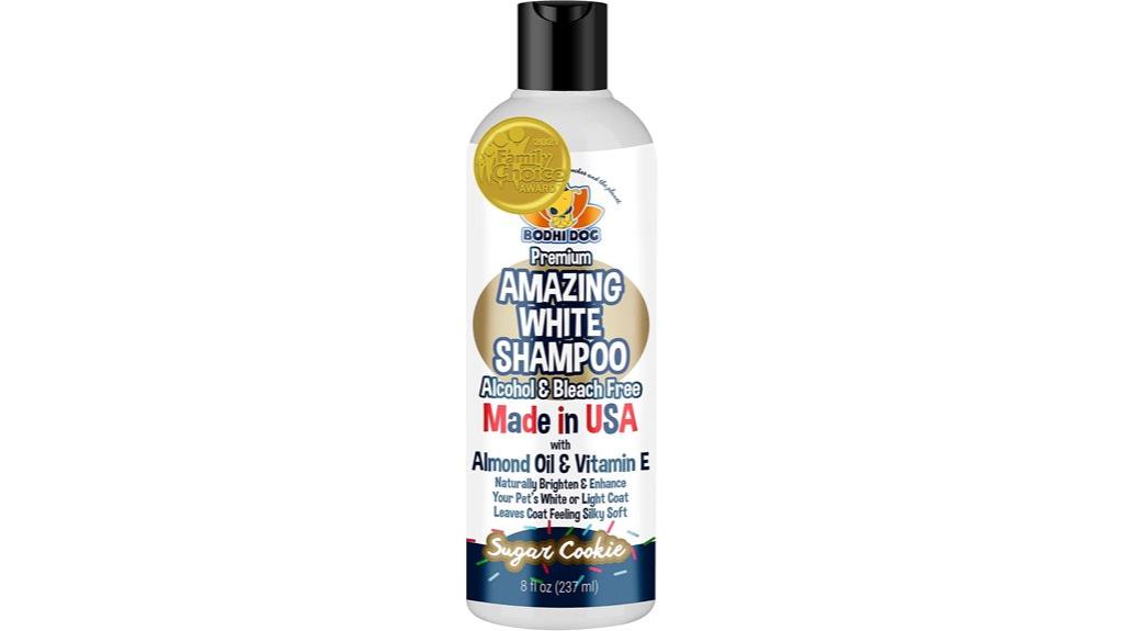 white dog shampoo