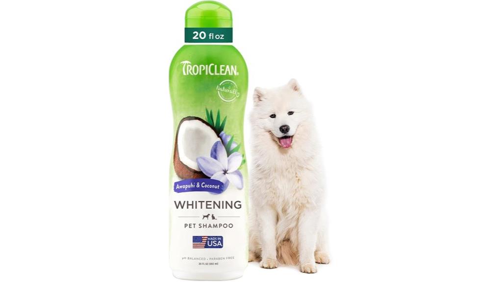 whitening dog shampoo product