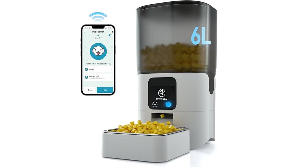 wifi app controlled cat feeder