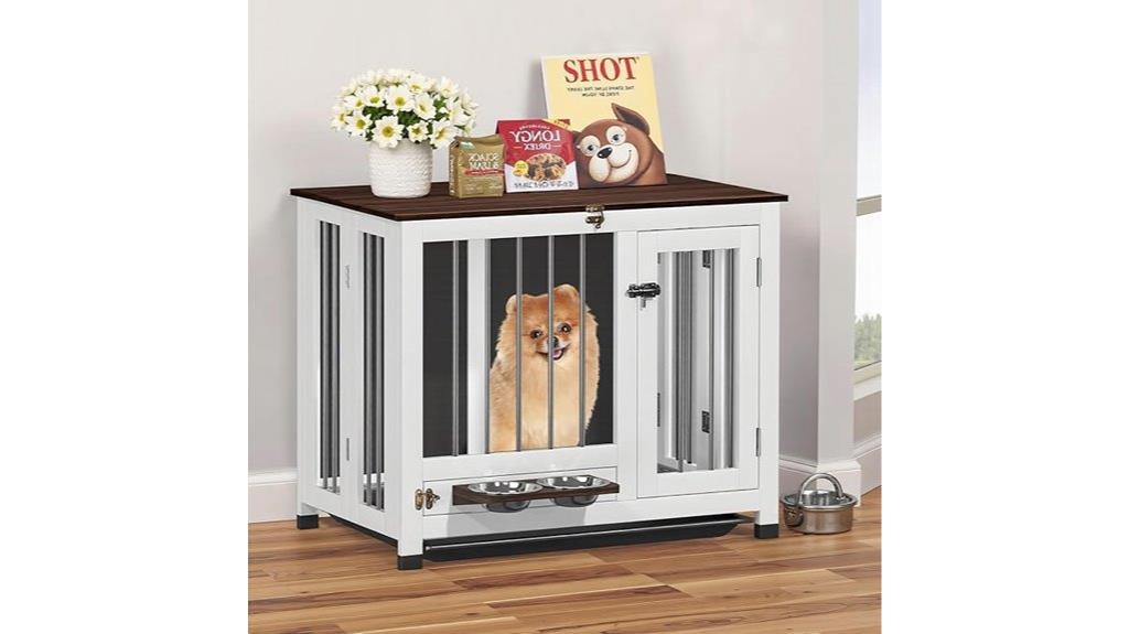 wooden pet crate table