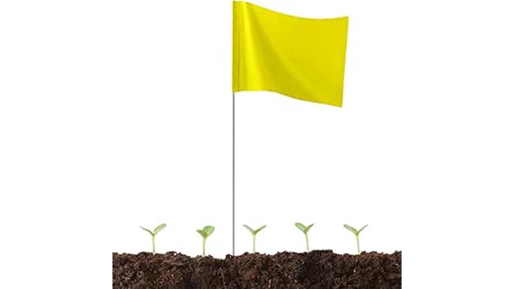 yellow yard flag set