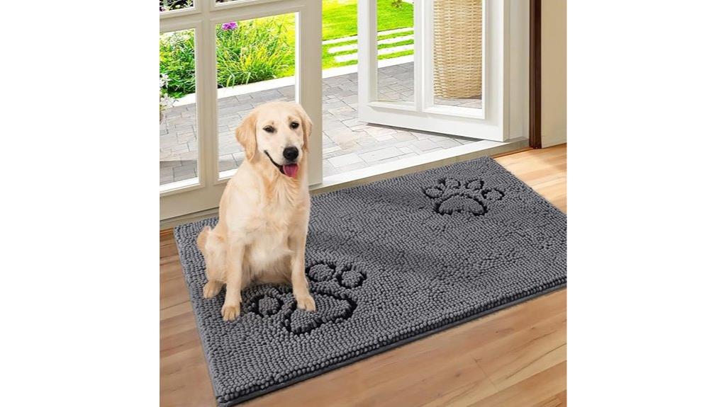 absorbent muddy dog mat
