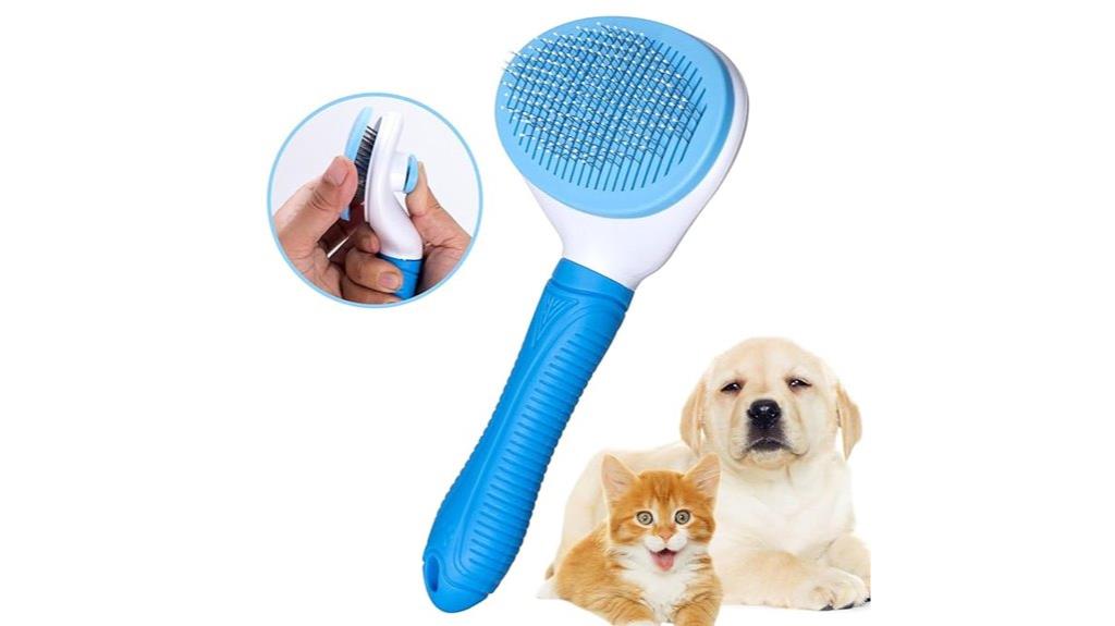 automatic self cleaning grooming brush