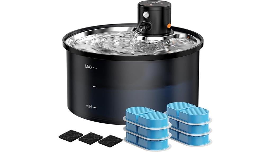 battery powered cat fountain