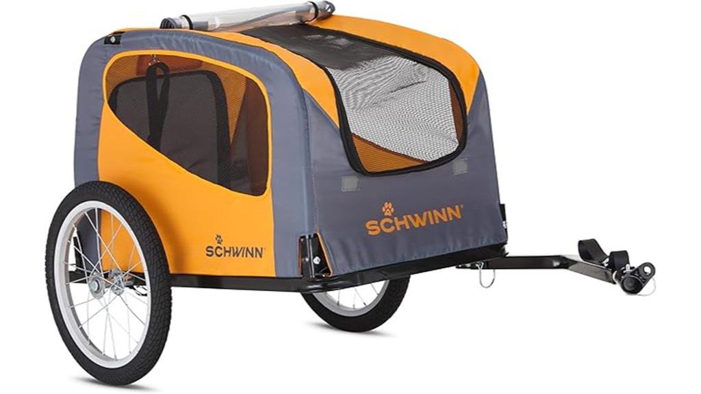 bike compatible pet trailer