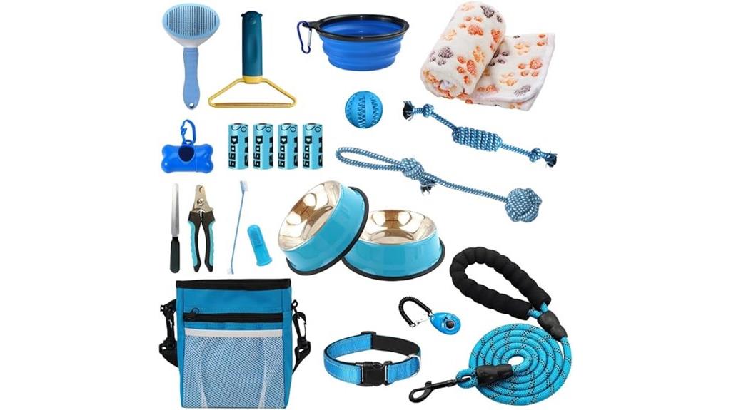 blue puppy care kit