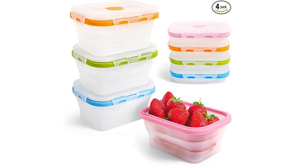 compact silicone storage set