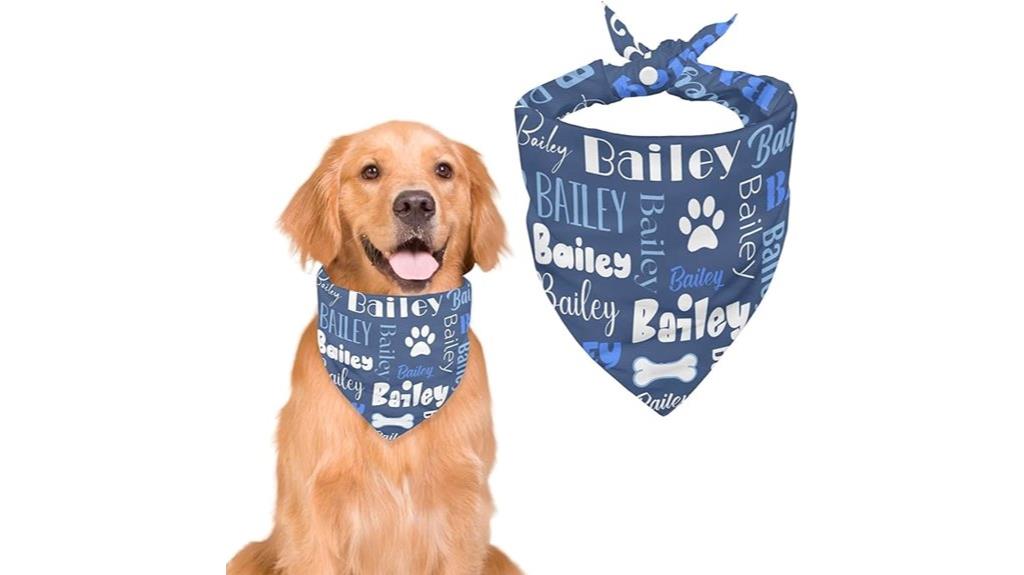 custom name dog bandanas