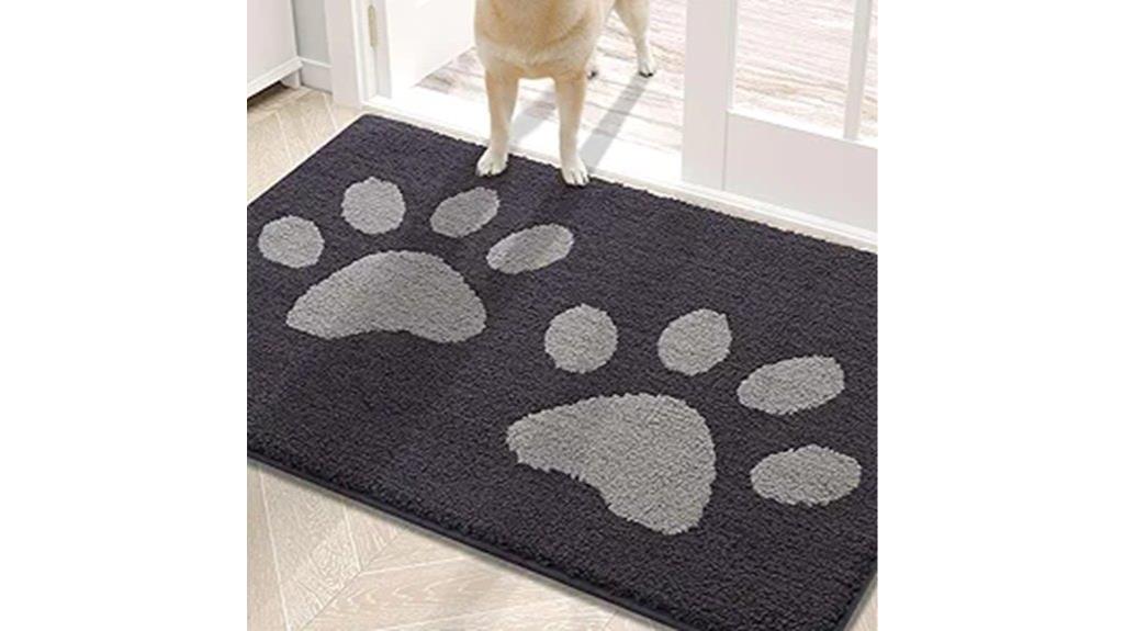 dog door mat muddy paws