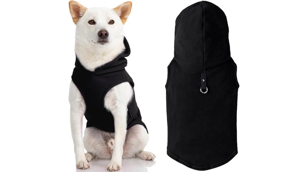 dog fleece hoodie vest