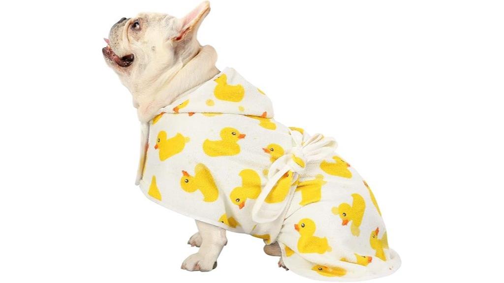 dog hooded towel wrap