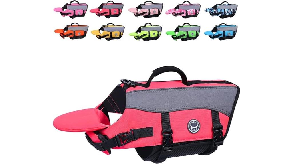 dog life jacket with removable float