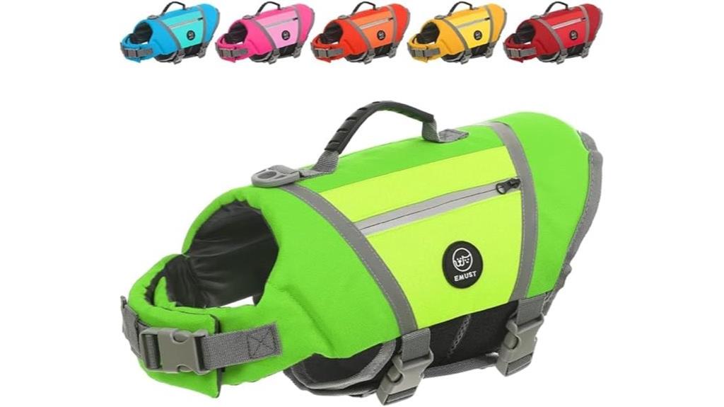 dog life vest with rescue