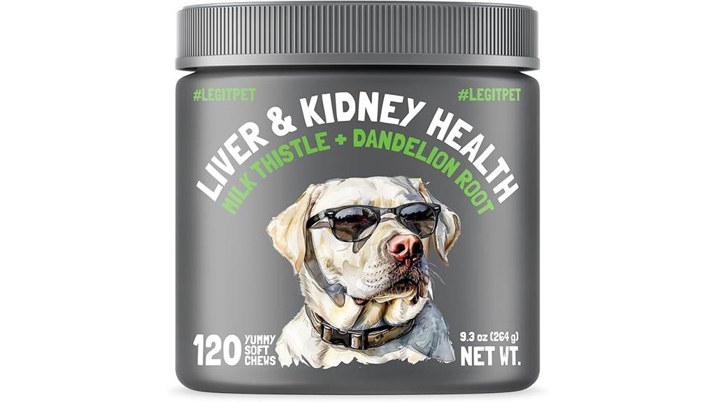 dog liver kidney support chews