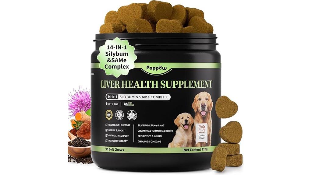 dog liver support chews