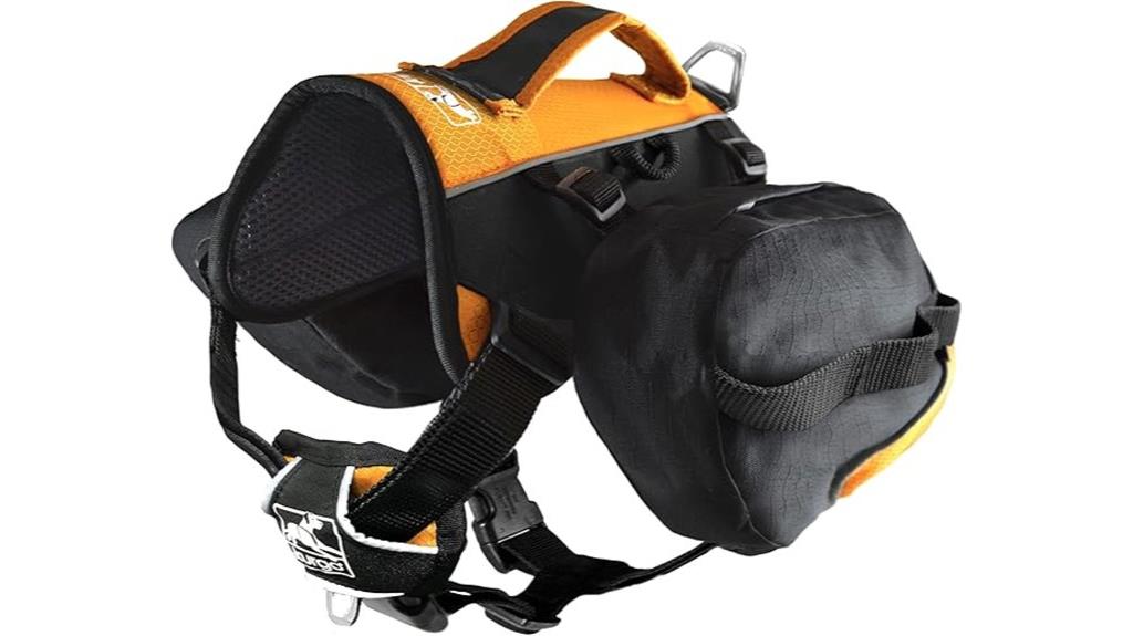 dog saddlebag backpack for medium large