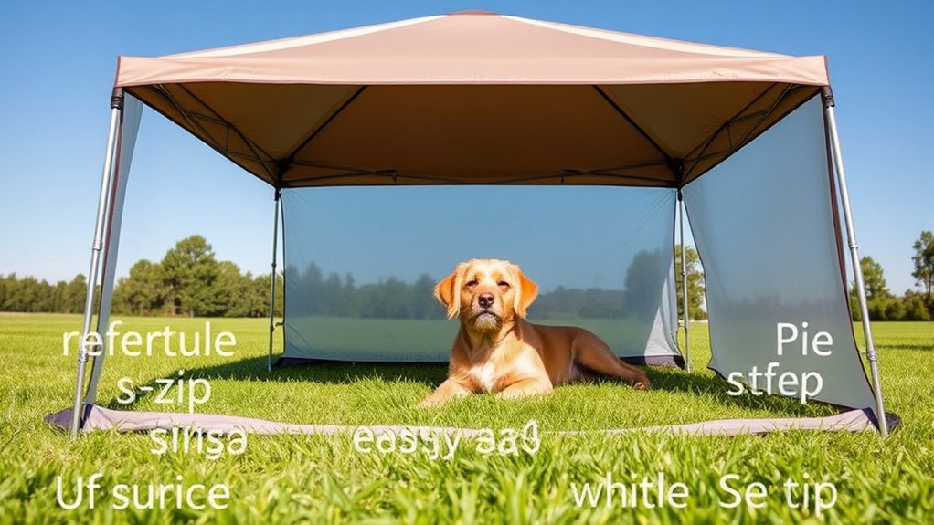 dog shade tent considerations
