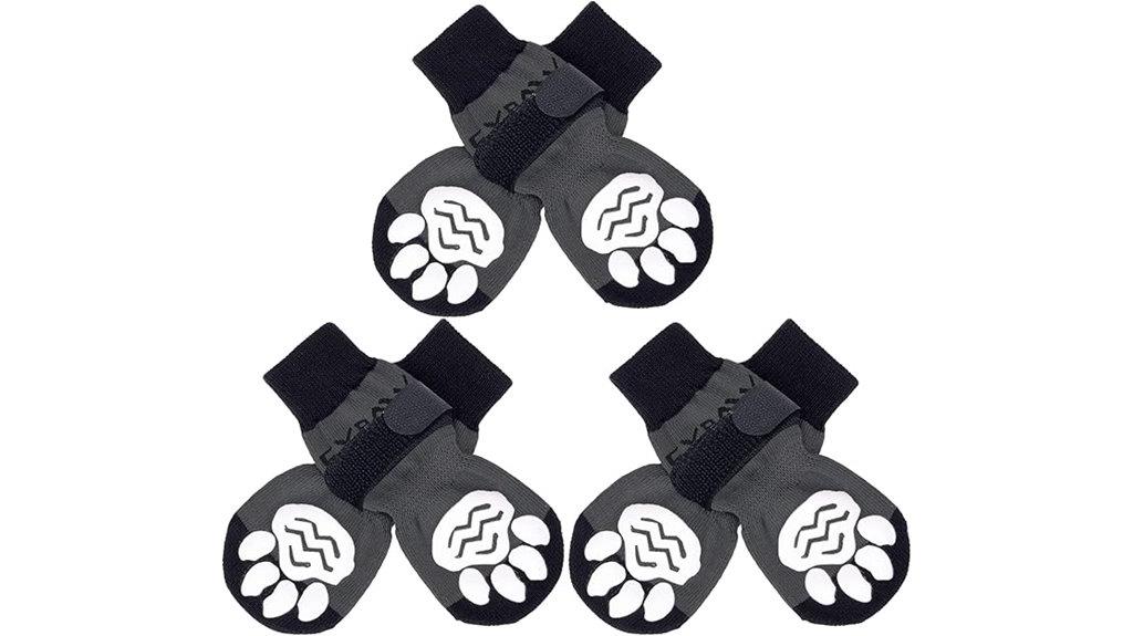 dog socks anti slip 6 pack