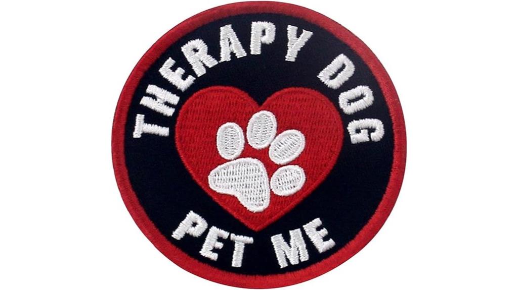 dog therapy badge patch