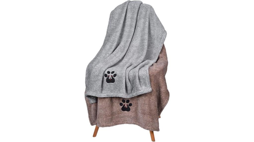 dog towel pack grey brown