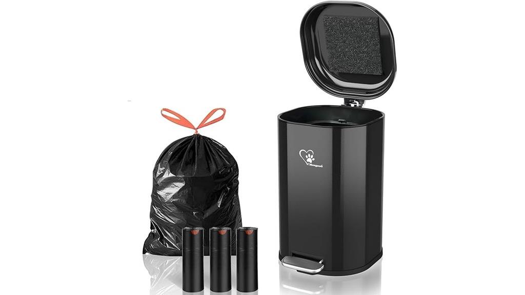 dog waste trash bin