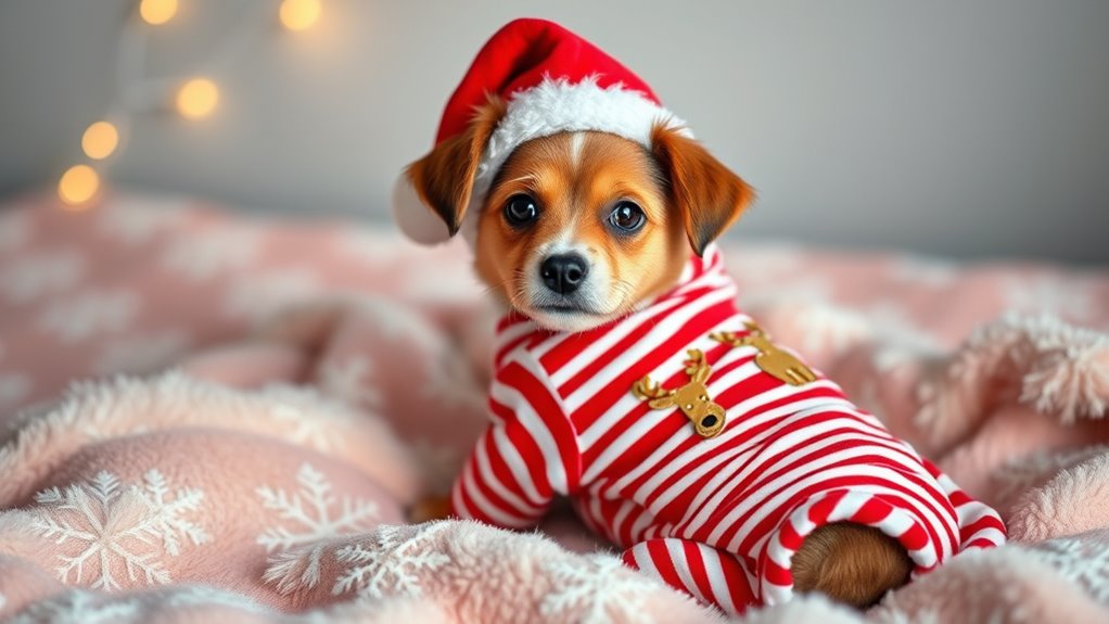 festive dog pajama collection