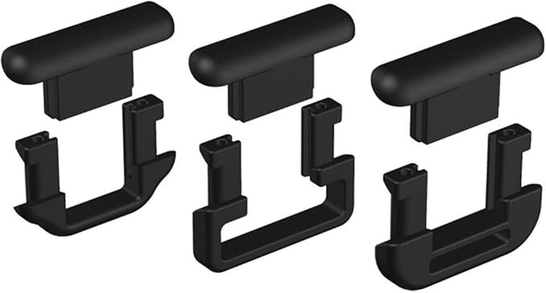 gps collar strap clips