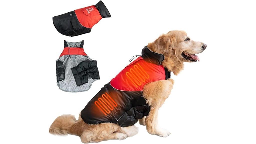 heated dog coat with power bank