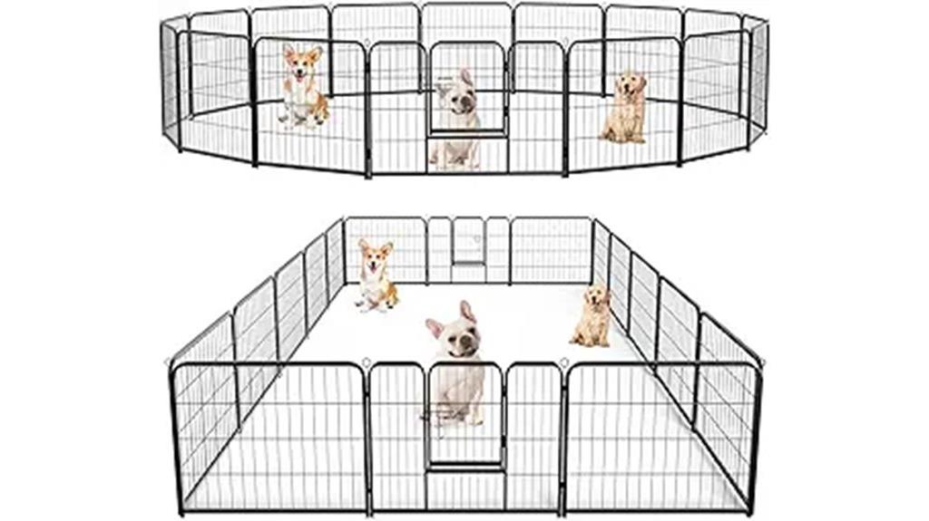 heavy duty iron dog pen
