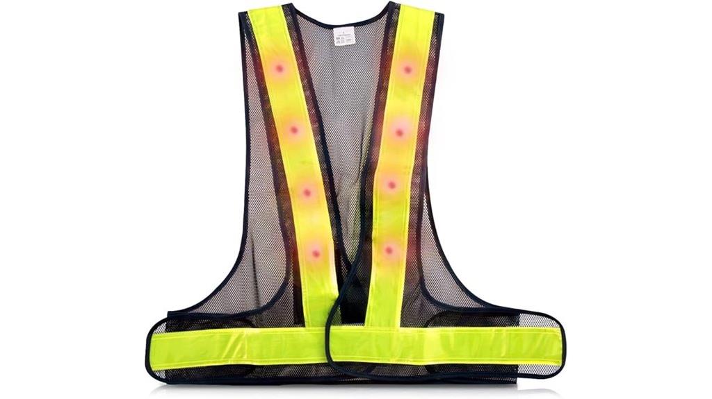 high visibility led vest