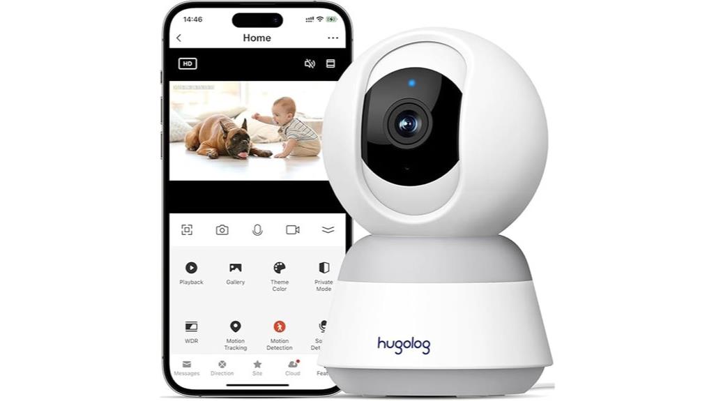 indoor 3k pan tilt camera