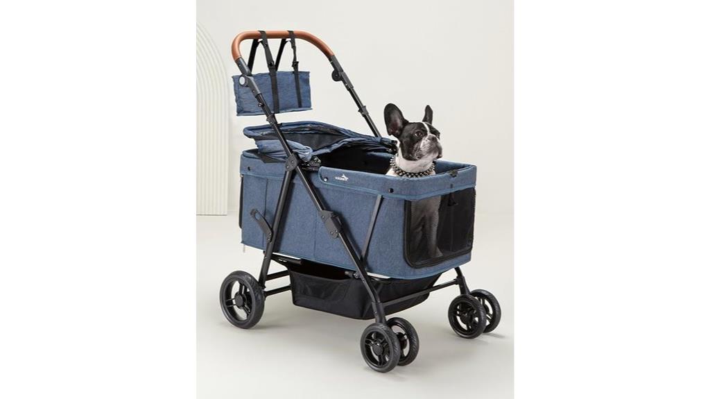 large and medium dog stroller