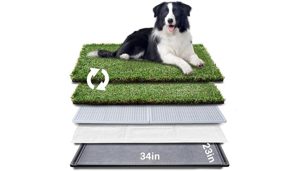 large artificial grass dog litter