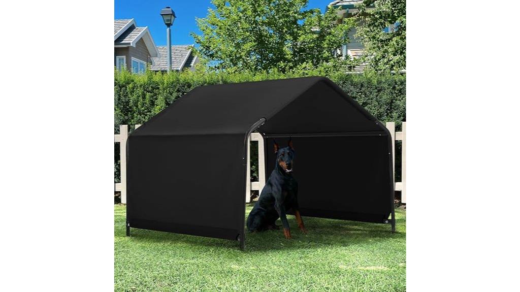 large outdoor dog shelter