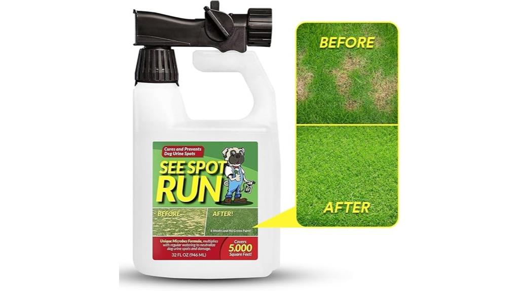 lawn treatment concentrate bottle